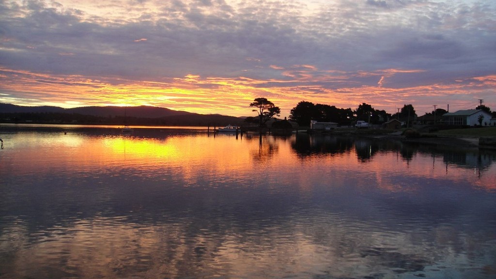 Macquarie Harbour sunrise ©  SW